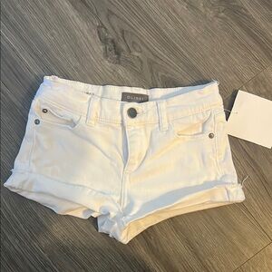 DL1961 White Shorts Distressed Hem